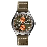 Fossil - Wylie Multifunktions-Chronograph mit grünem Lederarmband für Herren BQ2515