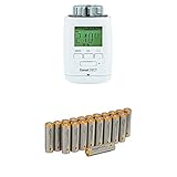 Eurotronic Comet DECT Heizkörperthermostat / Thermostat mit Internetzugang – kompatibel mit AVM FRITZ!Box / App gesteuertes Heizungsthermostat - Weiß mit Amazon Basics B