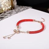 Feng Shui Reichtum Armband Glücks Charme Kürbis/Calabash/Wu Lou Armband Rote String Minimalistisches Armband Verstellbar Für Schutz Glück Amulett Schmuck für Frauen Mädchen Geschenk