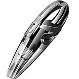 MCYAW Handheld-Vakuumschnurkuppel leistungsstarker Zyklon-Saug-tragbarer wiederaufladbarer Staubsauger-Schnellladung für Auto-Haus-Haustierhaare (Color : Black)
