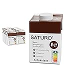 SATURO® Trinkmahlzeit Schokolade | Astronautennahrung Mit Protein & 500kcal | Vegane Trinknahrung Mit Wertvollen Nährstoffen | 6 x 500