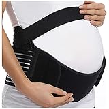 beyondy Breathable Maternity Belly Bands,Support Belt Maternity Postpartum Band,Pregnancy Support Maternity Belt,Waist/Back/Abdomen Band (Black,XL)