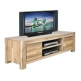 ADHW Fernsehschrank Holz Lowboard Massivholz Wildeiche Fernsehschrank TV Phono T