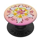 Niedlicher Gartenzwerg für Frauen, die lustiger Zwerg lieben PopSockets mit austauschbarem PopGrip