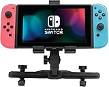 snakebyte Switch SEATMOUNT - Auto Kopfstütze Halterung für Nintendo Switch o. Lite / geeignet für Standardautositze / Einstellbarer Winkel / kompatibel mit 7' und 10' Zoll Tablet, Smartphone, Handy