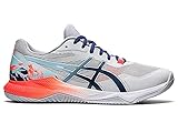 ASICS Herren Gel-Tactic Indoor Sportschuhe, Glacier Grey/Sunrise Red, 45 EU