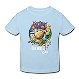 Spreadshirt Die DREI Fragezeichen Kids Die Geheimen Inseln Kinder Bio-T-Shirt, 134-140, Hellb