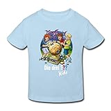 Spreadshirt Die DREI Fragezeichen Kids Die Geheimen Inseln Kinder Bio-T-Shirt, 134-140, Hellb