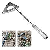 Gehärtete Hohlhacke aus Stahl, Handheld-Unkrautstecher, Pflanzen, Gemüse, Bauernhof, langlebige Gartenwerkzeuge, Hackenschaufel, Unkrautabzieher-Zubehör zum Jäten, Lockern,