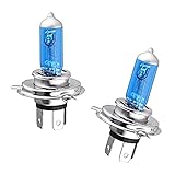 2x Jurmann H4 60/55W 12V Super Weiß White Halogen Birne für Scheinwerfer, Fernlicht, Abblendlicht, Nebelscheinwerfer - E-geprü