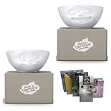 Fiftyeight Schalen 2er Set + Servietten Products, NEUHEIT 350 ml, LACHEND+LECKER