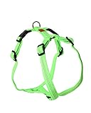 Feltmann Hundegeschirr - Super Soft, neongrün, reflektierend, Bauchumfang 40-60 cm, 15 mm Bandb