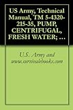 US Army, Technical Manual, TM 5-4320-215-35, PUMP, CENTRIFUGAL, FRESH WATER; GASOLINE DRIVEN; 2-WHEEL MOUNTED; 4 IN., 500 GPM, 30 FT HEAD, (CARVER MODEL ... manauals, special forces (English Edition)