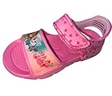 Paw Patrol Sandalen Badeschuhe Schuhe für Mädchen, rutschfeste Sohle, Klettverschluss, Kinderschuhe Sommerschuhe Schwimmschuhe rosa Gr.24/25