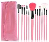 Retoo Professionelles Pinselset Makeup 12 Stück mit Pinselkasten, Weich und Geruchsneutral Pinsel Set Make up, Schminkpinsel Set für Make-up und Foundation mit natürliche synthetische Borsten, R