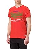 Superdry Mens M1011003A T-Shirt, Bright Orange Marl, XL