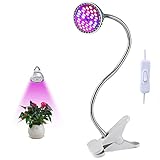 LED Vollspektrum Pflanzenlampe, Lovebay 9W 40 LED-Pflanzenlicht, Überwinterungshilfe, flexibler 360-Grad-Schwanenhals, können für Wasserpflanzen, Blumen und Gemüsesamen verwendet w