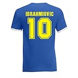 Airosportswear Zlatan Ibrahimovic Sweden Ringer Tee (Blue)