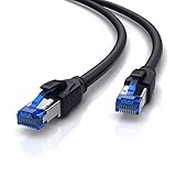 CSL - 2m CAT.8 Netzwerkkabel 40 Gbits - LAN Kabel Patchkabel Datenkabel - CAT 8 High Speed Gigabit Ethernet Cable - 40000 Mbits Glasfaser Geschwindigkeit - S/FTP PIMF Schirmung RJ45 Steck