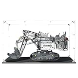 YYDIY 2mm Dicke Acryl Vitrine Schaukasten für Lego 42100 Technic Liebherr Bagger R 9800 - Vitrine Display Case Schaukasten für Lego 42100 (Nicht Enthalten Lego Modell)