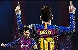 IQfHHN Fußballstar Messi Athleten Wandkunst Poster Hd-Druck-Foto-Leinwand-Malerei Wohnzimmer Bilder Wohnkultur -40x60CM Kein R