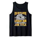Funny EDI Developer Builder Creator Job Title Tank Top
