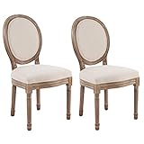 VONLUCE Esszimmerstuhl 2er Set Küchenstuhl Retro-Design Stuhl Polsterstuhl mit Rücken Esstischgruppe Stuhlset für Schlafzimmer W