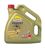 Castrol 15049B POWER 4T 1 4T 20W-50 4-Takt Motorrad Motorenöl 4L