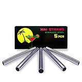 Escobar Accessoires 5 Mini-Strohhalme 70 mm aus hygienischem E