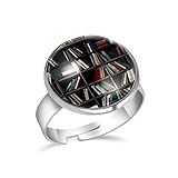 Ringe aus Edelstahl, modisch, für Damen und Herren, Bücherregal, Lesen, W