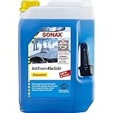 SONAX Antifrost+KlarSicht Konzentrat (5 Liter) ergibt bis zu 15 Liter Winter-Scheibenwaschwasser, sofort mischbereit, schlierenfrei, Antikalk-Effekt | Art-Nr. 03325050