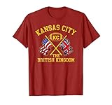 Kansas City Football KC Das britische Königreich Amerika UK-Flaggen T-S