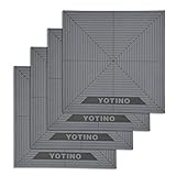 YOTINO Aufbau Oberflächen Druckplatte 3D Drucker Plattform-Blatt Heizes Bett quadratische Grundlagen (20.4 * 20.4cm)