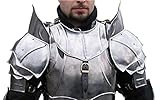 L M Handicrafts Mittelalter Schulter mit Hals LARP Rüstung Fantasy Ritter Pauldron Gorget (Stahl) Troy Zuckerloaf Gladiator Burgonet Barbuta Deutscher Kreuzritter Spanisch Kettle Hut Ritter Europ