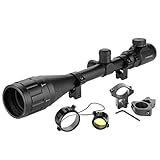 YINGXI Zielfernrohr Gewehrzielfernrohre Schiene mit 11mm Montage Luftgewehr Rifle Scope Rot Und Grün Punkt Rangefinder Scope für Jagd und Sport (6-24x50AOEG, 11mm Montagen)