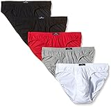 TOM TAILOR Underwear Herren Mini 5er Pack Slip, Blau (Navy-White-red 7249), Large (Herstellergröße: L/6)