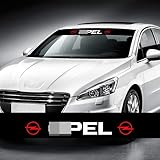 YANGSHENGL Auto Front Heckscheibe Aufkleber Schwarz Vinyl Aufkleber, Für Opel Astra HJG Insignia Corsa DE Vectra C Vivaro Zafira B Mokka 2021