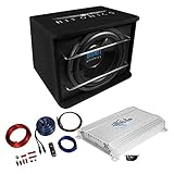 Hifonics Basspaket - 2-Kanal Endstufe/Verstärker+30cm Subwoofer+Kabel-Set/TS-300R + VXI-6002 + REN10KIT - Mediadox