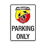 Abarth 21400 Parking Only Schild 28 x 40