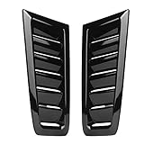 iFCOW Motorhaubenentlüftung Auto Auto Abs Motorhaubenentlüftung Modifiziertes Zubehör Passt für Ford Focus RS MK2 (Schwarz Glänzend)