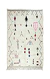 Marokkanischer Teppich Azilal ( 300 x 193 cm ) handgemacht Teppich - Beni ourain Berber Teppich - Wohnzimmer Esszimmer Gästezimmer Kinderzimmer S