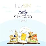 travSIM Italienisch Prepaid SIM-Karte (Daten SIM für Italien) - 4GB Daten zur Verwendung in Italien Gültig für 30 Tage - die SIM-Karte Funktioniert in über 35 L