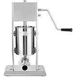 PWV 3L Vertikale Edelstahlwurst-Schaummaschine, Dual Speed ​​Heavy Duty Fleischfüller, Mit 4 Füllrohre Hot Dog Maschinen, Gebrauchte Gewerbe & H