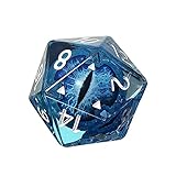 Würfel-Set Polygon Crystal Dice Würfel in Form eines Drachenauges Farbspiel Vintage mit 6 Seiten für Gesellschaftsspiel und Lernunterricht, Mathematik-Würfel RPG