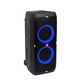 JBL PartyBox 310 in Schwarz – Trag- und rollbarer Bluetooth Party-Lautsprecher mit Lichteffekten – Spritzwassergeschützte, mobile Musikbox mit Akk