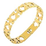 KDFN Modeschmuck Set Hohl CH Brieföffnung Manschette Armreif Armband Für Frauen Männer Gold Farbe Männer Ringe Bangles Geschenk