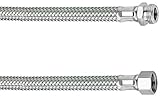 Cornat Flexibler Verbindungsschlauch - 100 mm Länge - 3/8 Zoll IG, 3/8 Zoll AG - Hochwertige Edelstahl-Umflechtung / Anschlussschlauch für Wasserhahn / Armaturenschlauch / Flexschlauch / T317309270