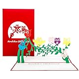 Pop Up Karte 'Eulen - Geburtstag' - 3D Geburtstagskarte für alle Eulenfans – als Geschenk, Dekoration, Geschenkidee, Einladungskarten zum Geburtstag, Eule Deko & Geschenkverpackung