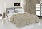Wintersteppdecke Elegant, Taubengrau / Creme, 170 x 260