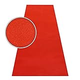 HOMEFACTO:RI Roter Teppich VIP Läufer Event Teppich Premierenteppich Wunschmaß rot 1m, Länge:600